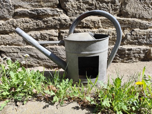 Zink gießkanne topf garten - zink,