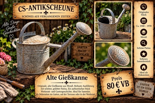 Zinkgießkanne mit