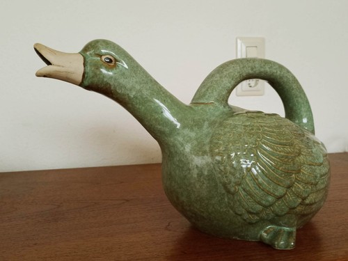 Große keramik gießkanne - große, ente